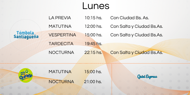 Sorteo Lunes
