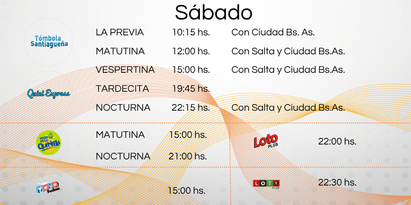 Sorteo Sábado