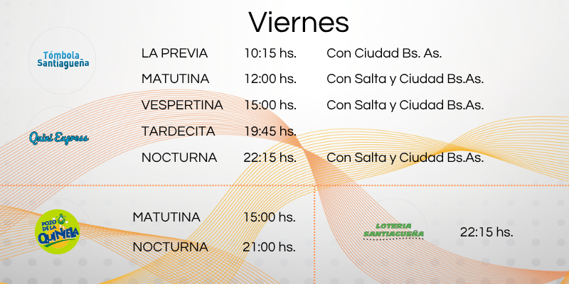 Sorteo Viernes